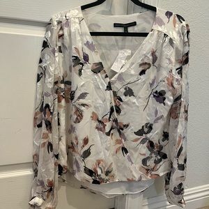 White House Black Market Floral Top